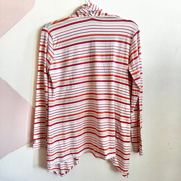 Coolibar Cardigan Women's Small Striped Sun Wrap Topper Cover Up UPF 50+ - Picture 2 of 3